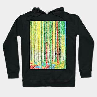 abstract forest landscape Hoodie